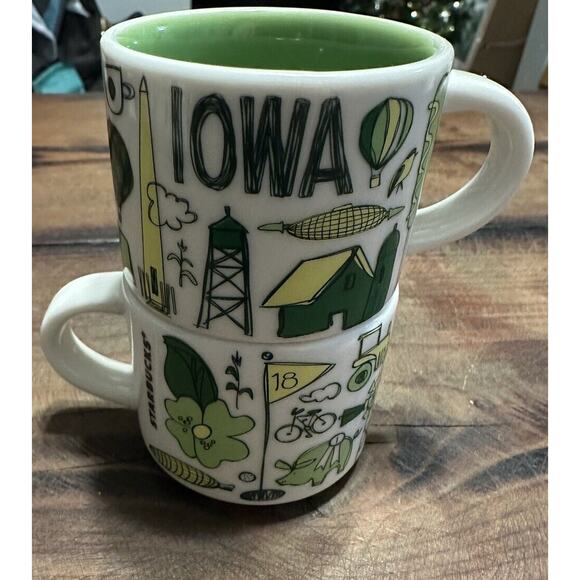 Starbucks Iowa 2oz "Been there Series" Across the Globe mug Collection 2 avail - Picture 1 of 9